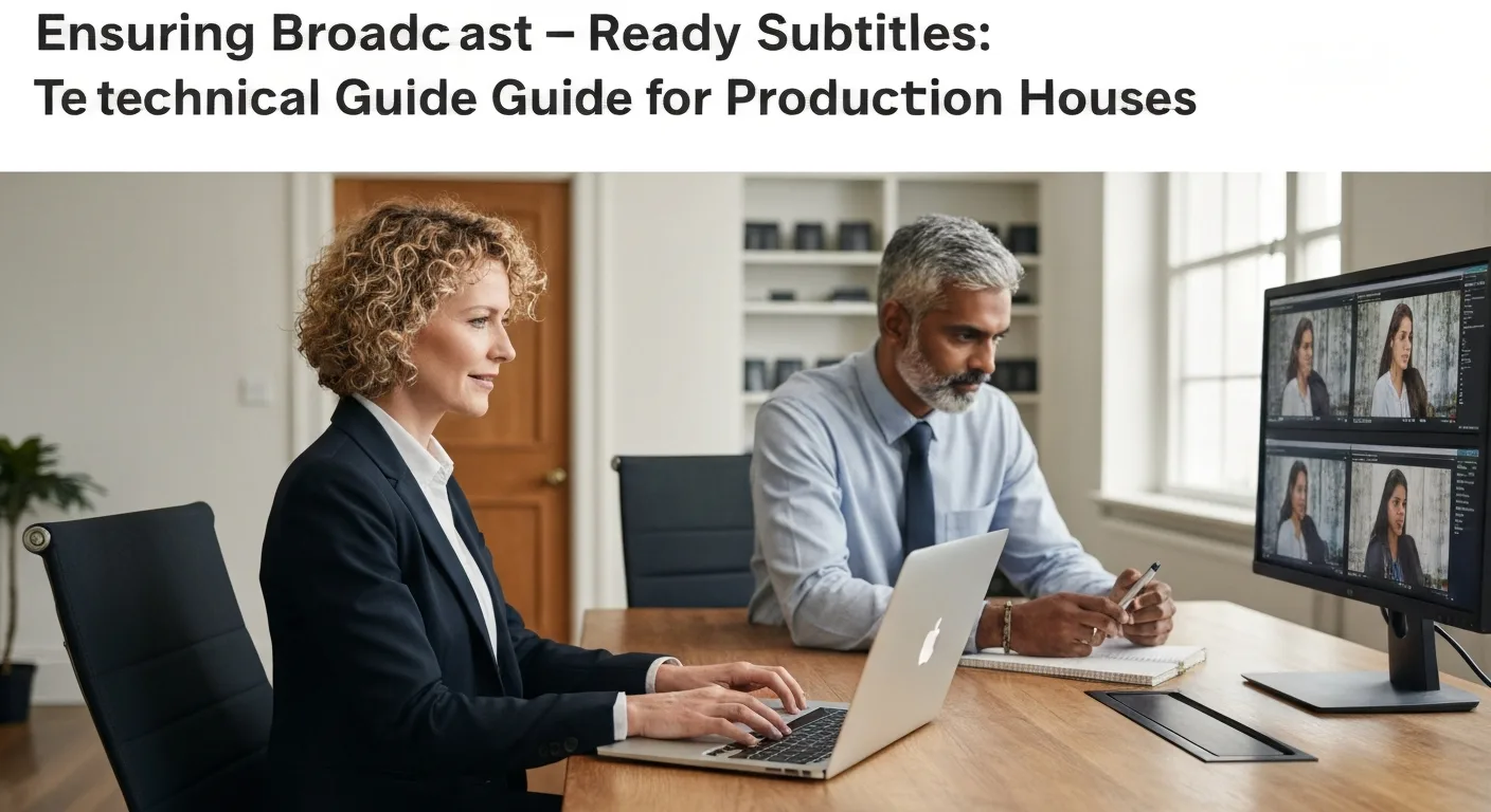 Ensuring Broadcast-Ready Subtitles: A Technical Guide for Production Houses