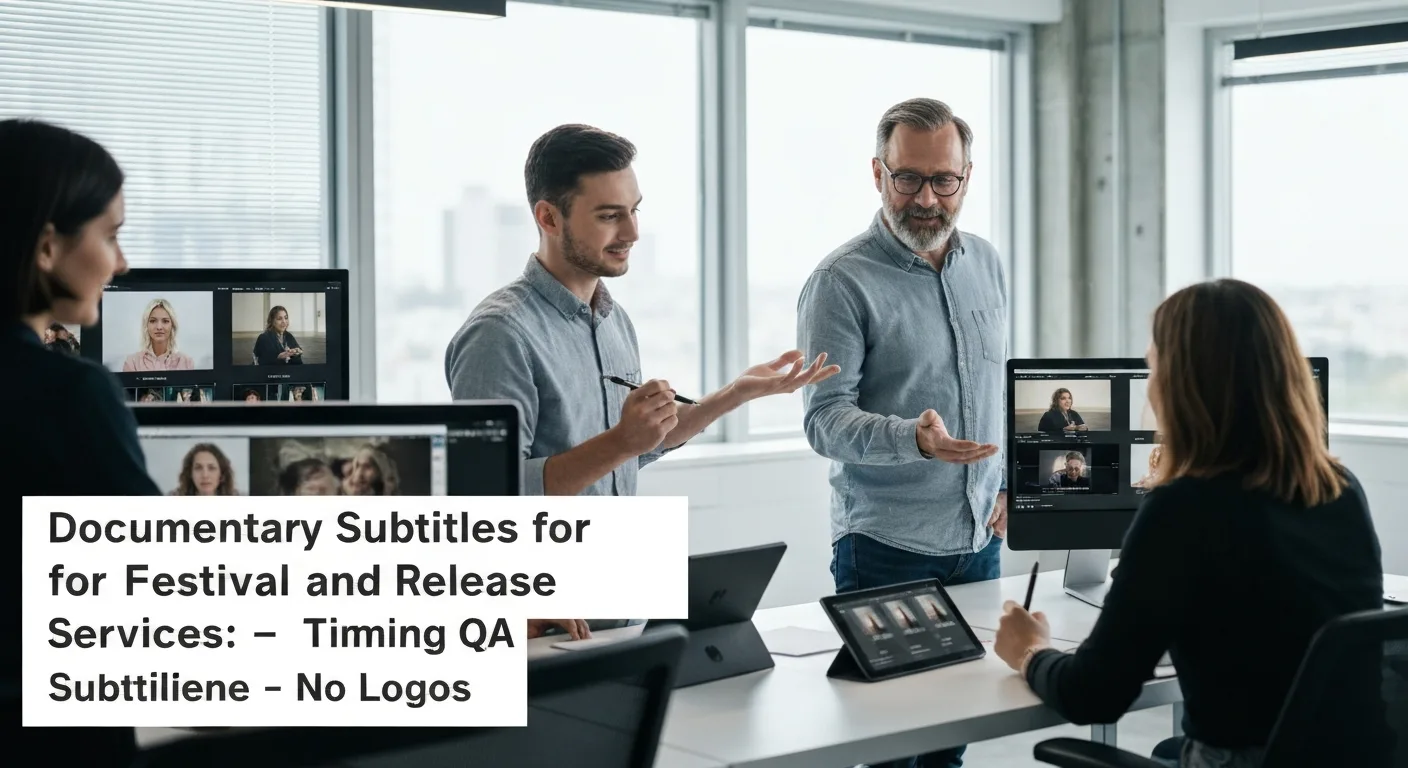 Documentary subtitles for festival and online release