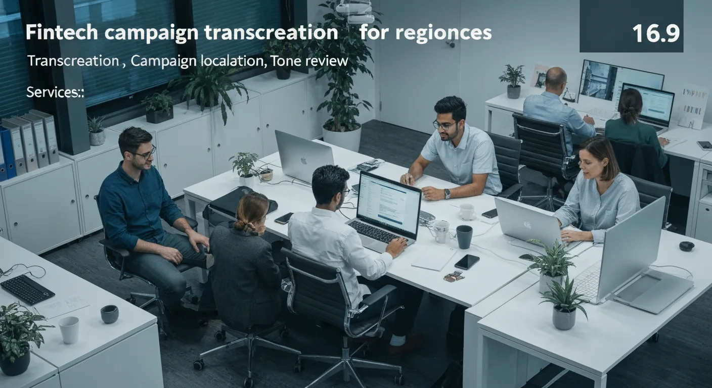Fintech campaign transcreation for regional audiences