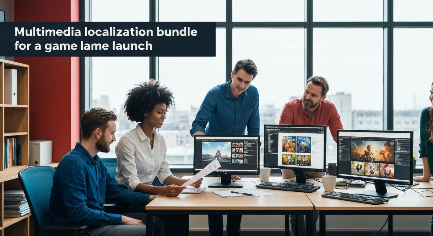 Multimedia localization bundle for a game launch
