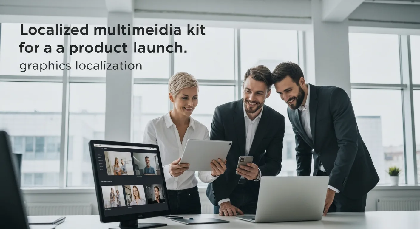 Localized multimedia kit for a product launch