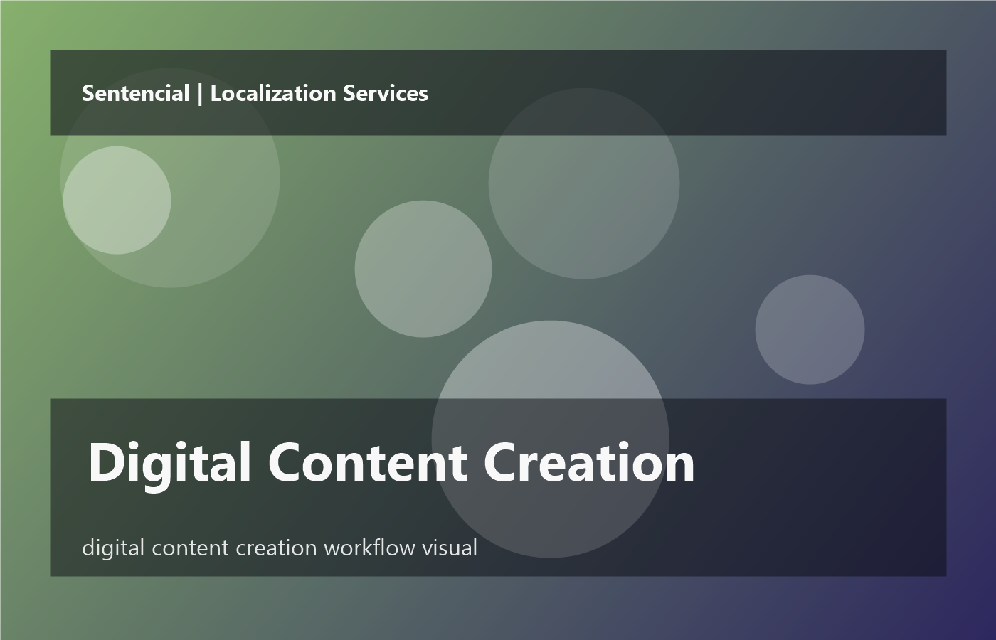 Digital Content Creation workflow at Sentencial