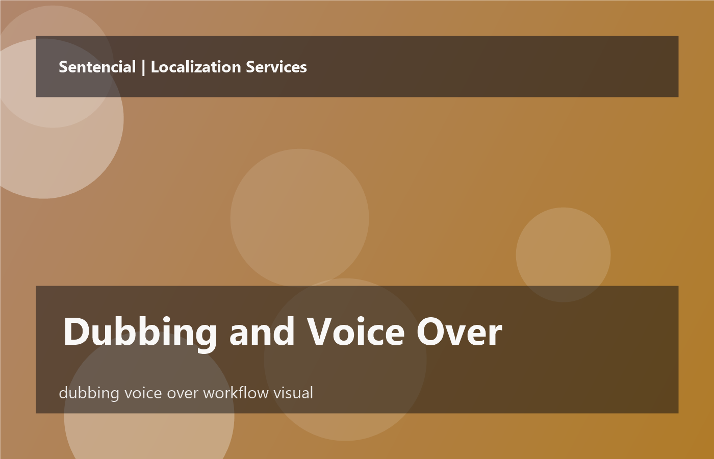 Dubbing and Voice Over workflow at Sentencial
