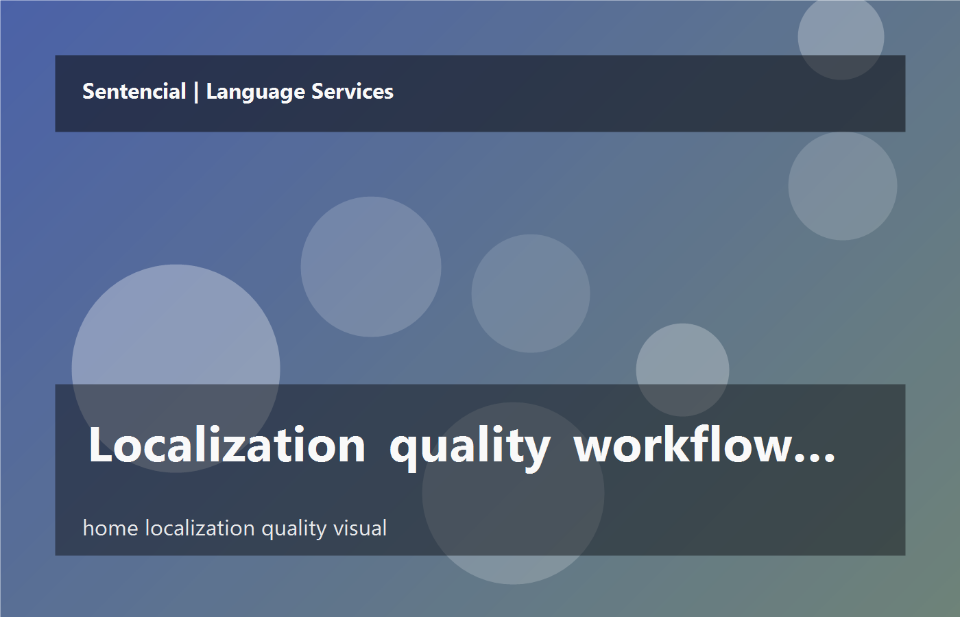 Professional localisation quality workflow for multilingual content