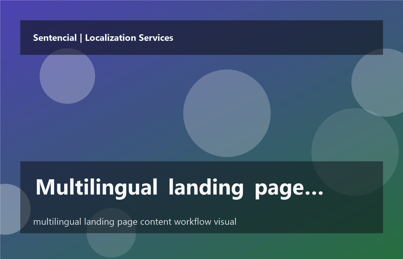Multilingual landing page content for a product campaign