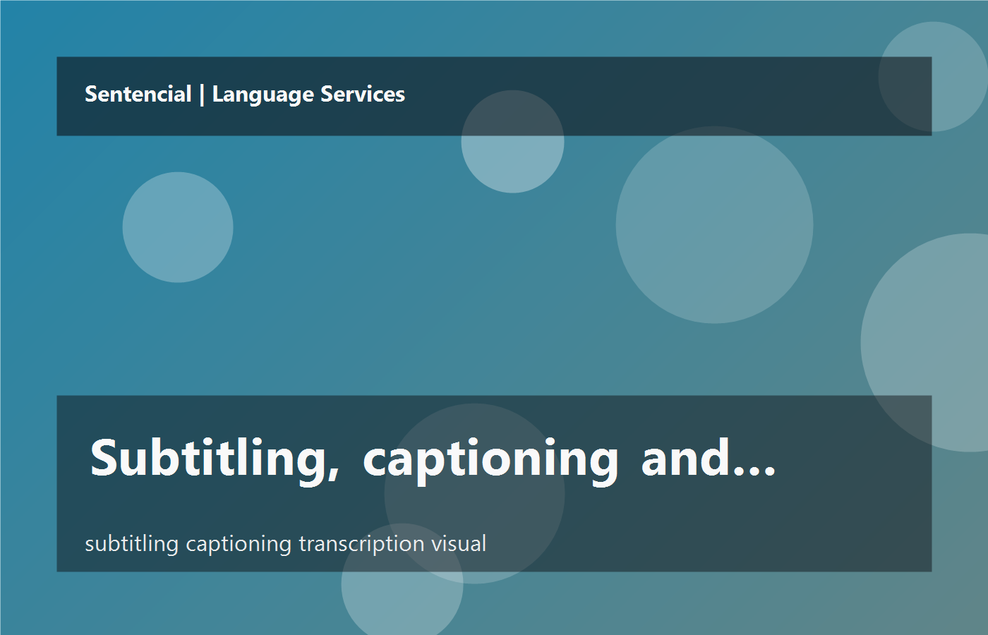 Subtitling, captioning and transcription: how to choose the right service