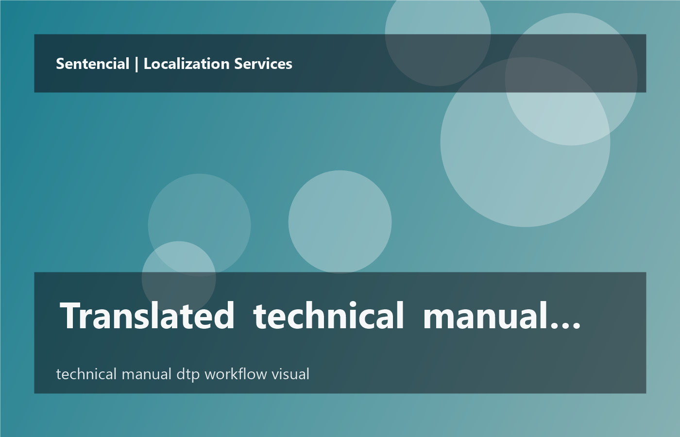 Translated technical manual layout and formatting