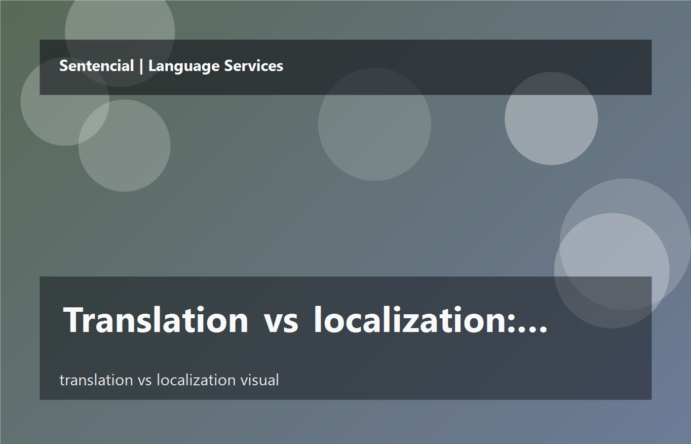 Translation vs localization: what changes in the workflow?