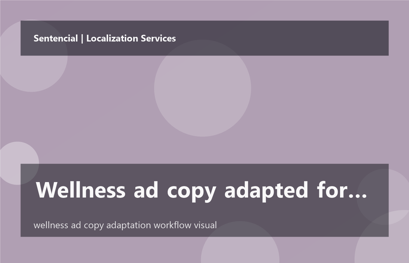 Wellness ad copy adapted for cultural fit